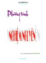 Chuyên đề Phương trình nghiệm nguyên